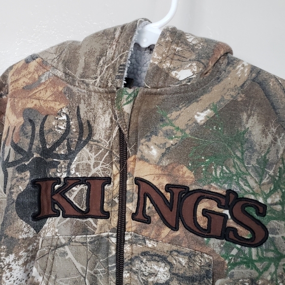 King's Camo Toddler Boy 2T Real Tree Camo Jacket Hooded Full Zip - Picture 5 of 5
